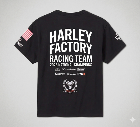 Racing Tee in Black