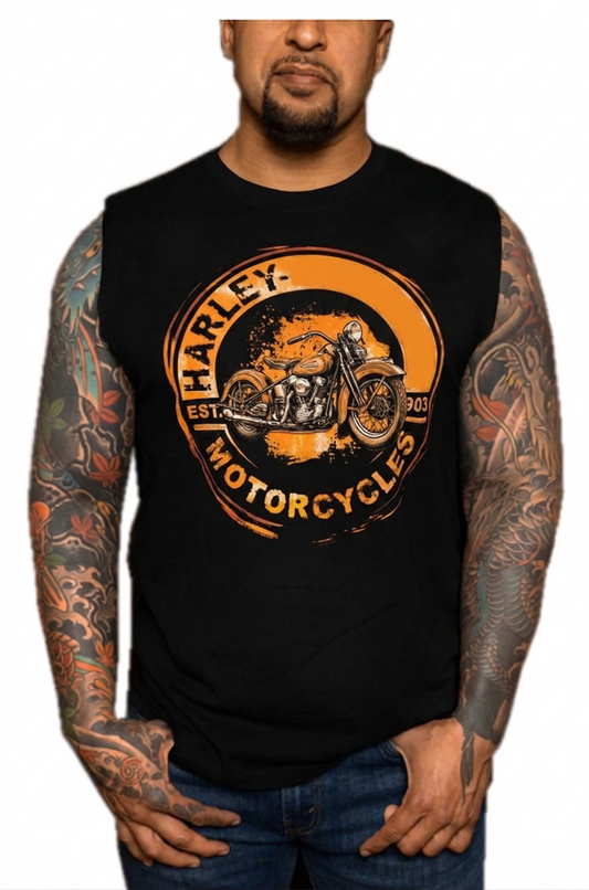 Men's Vintage Custom Graphic Muscle Tee