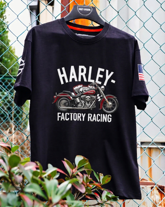 Championship Bike Tee in Black — built for timeless style and everyday confidence