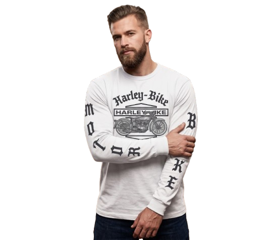 Built Super Bike Full Sleeves - White