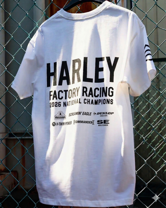 Racing Tee in White
